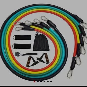 SHIPS ASAP 11 PC 150 lb Resistance bands set gym